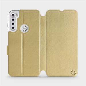 Hülle für Motorola One Fusion Plus - Farbe Gold&Orange
