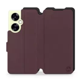 Hülle für OnePlus Nord CE 3 Lite 5G - Farbe Burgund mit Schwarz