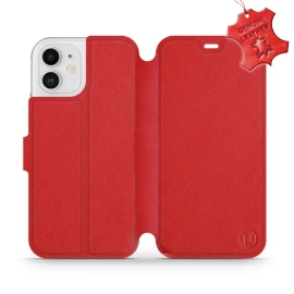 Hülle für Apple iPhone 12 - Farbe Red Leather