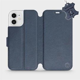 Hülle für Apple iPhone 12 - Farbe Blue Leather