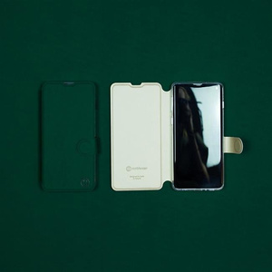 Hülle für LG Q60 - Farbe Grün mit Platin