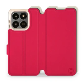 Hülle für Huawei Honor 400 Smart - Farbe Rot mit Platin