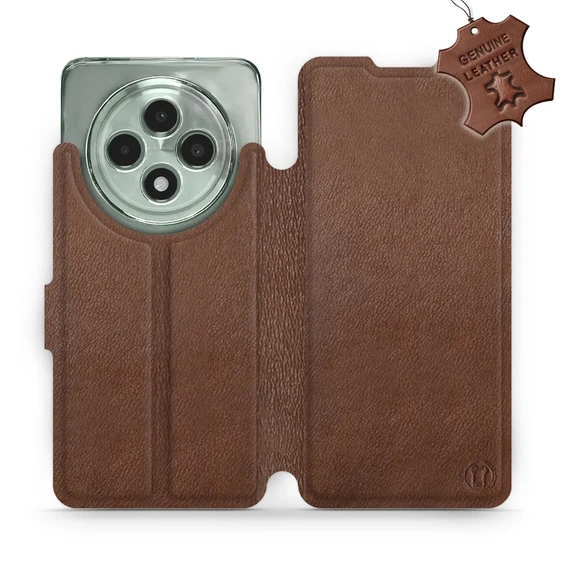 Hülle für OPPO Reno12 FS 5G - Farbe Brown Leather