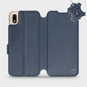 Hülle für Huawei Y5 2019 - Farbe Blue Leather