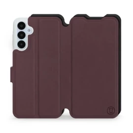 Hülle für Samsung Galaxy A25 5G - Farbe Burgund mit Schwarz