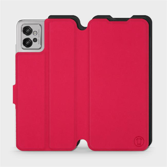 Hülle für Motorola Moto G32 - Farbe Rot mit Schwarz