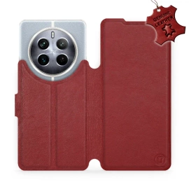 Hülle für Realme 12 Pro Plus 5G - Farbe Dark Red Leather