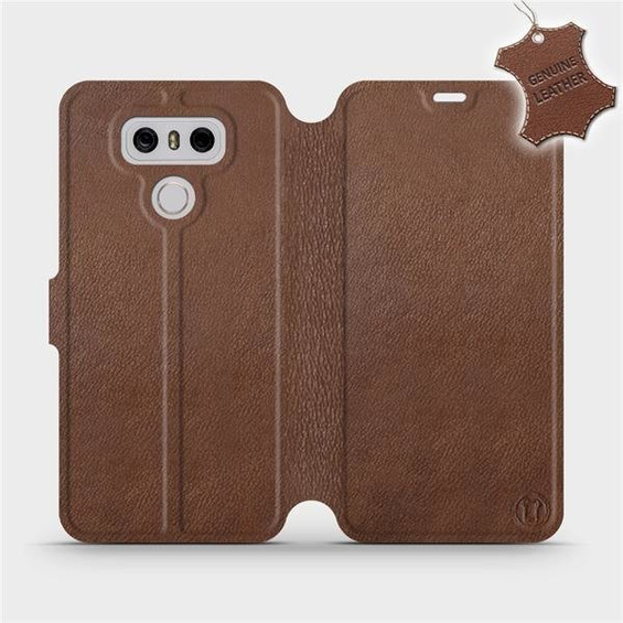 Hülle für LG G6 - Farbe Brown Leather