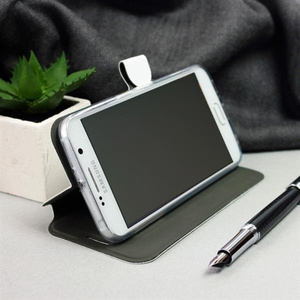 Hülle für Samsung Galaxy J7 2016 - Farbe Black Leather