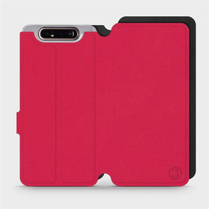 Hülle für Samsung Galaxy A80 - Farbe Rot mit Schwarz