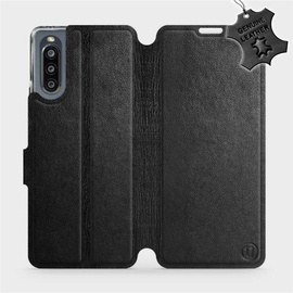 Hülle für Sony Xperia 10 IV - Farbe Black Leather