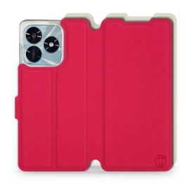 Hülle für Huawei Honor X5c Plus - Farbe Rot mit Platin