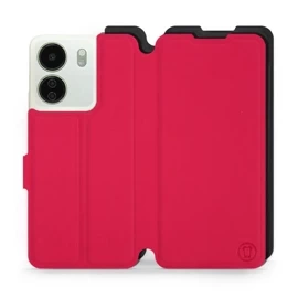 Hülle für Xiaomi Redmi 13C - Farbe Rot mit Schwarz