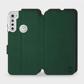 Hülle für Motorola One Fusion Plus - Farbe Grün mit Schwarz