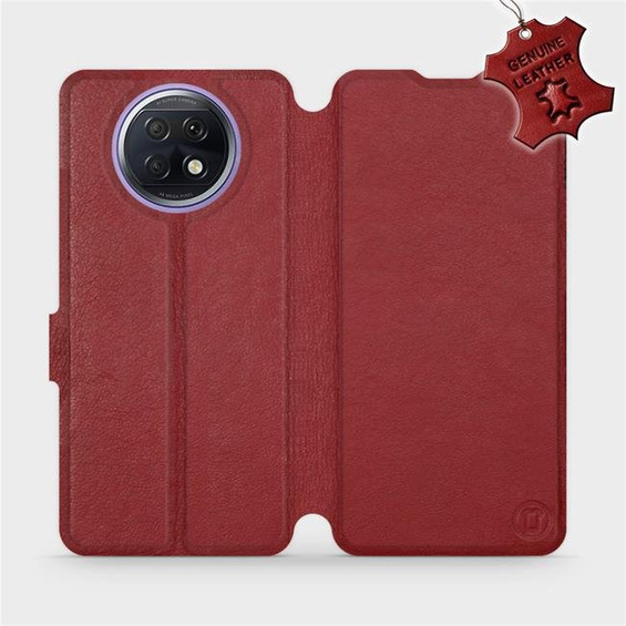 Hülle für Xiaomi Redmi Note 9T - Farbe Dark Red Leather