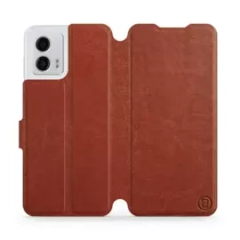 Hülle für Motorola Moto G53 5G - Farbe Brown&Orange