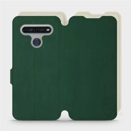 Hülle für LG K61 - Farbe Grün mit Platin