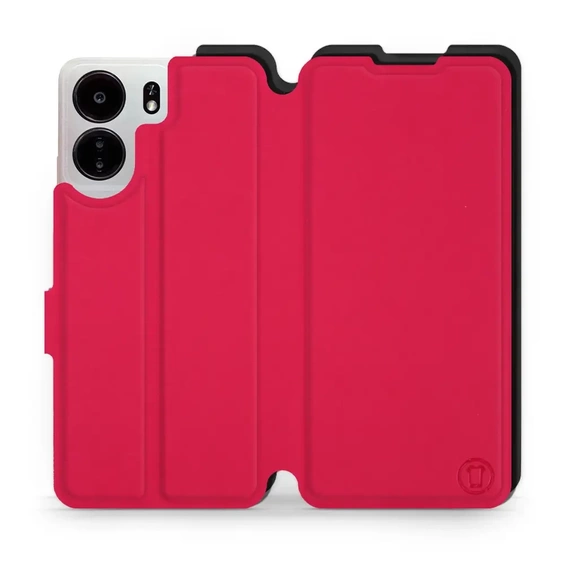 Hülle für Xiaomi POCO C65 - Farbe Rot mit Schwarz