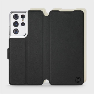 Hülle für Samsung Galaxy S21 Ultra - Farbe Schwarz mit Platin