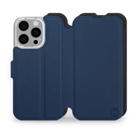 Hülle für Apple iPhone 16 Pro - Farbe Marine mit Schwarz