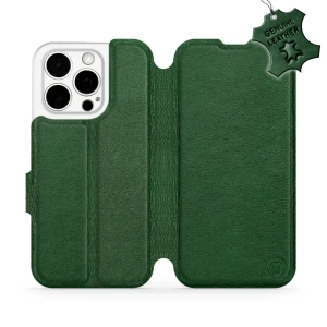 Hülle für Apple iPhone 15 Pro - Farbe Green Leather