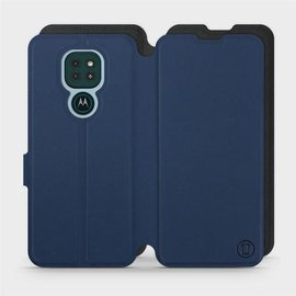 Hülle für Motorola Moto G9 Play - Farbe Marine mit Schwarz