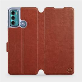 Hülle für Motorola Moto G60 - Farbe Brown&Gray