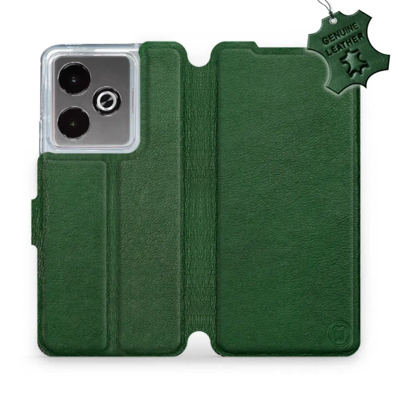 Hülle für Realme GT 7T - Farbe Green Leather