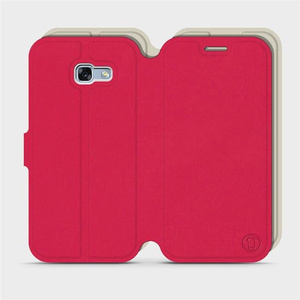 Hülle für Samsung Galaxy A5 2017 - Farbe Rot mit Platin