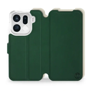 Hülle für OPPO Find X9 pro - Farbe Grün mit Platin