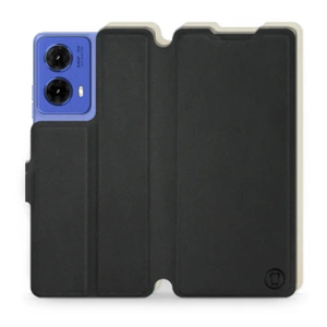 Hülle für Motorola Moto G85 5G - Farbe Schwarz mit Platin