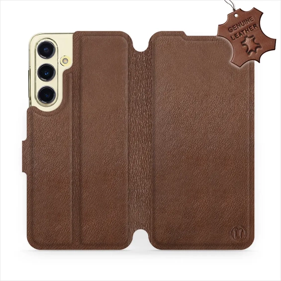 Hülle für Samsung Galaxy S24 FE - Farbe Brown Leather