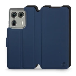 Hülle für Motorola Edge 50 Ultra - Farbe Marine mit Schwarz