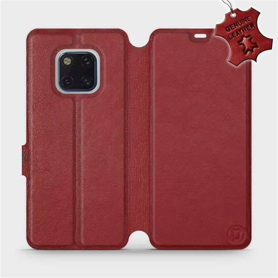 Hülle für Huawei Mate 20 Pro - Farbe Dark Red Leather