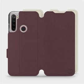 Hülle für Xiaomi Redmi Note 8 2021 - Farbe Burgund mit Platin