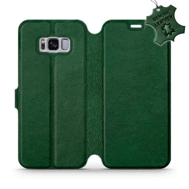 Hülle für Samsung Galaxy S8 Plus - Farbe Green Leather