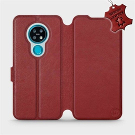 Hülle für Nokia 7.2 - Farbe Dark Red Leather