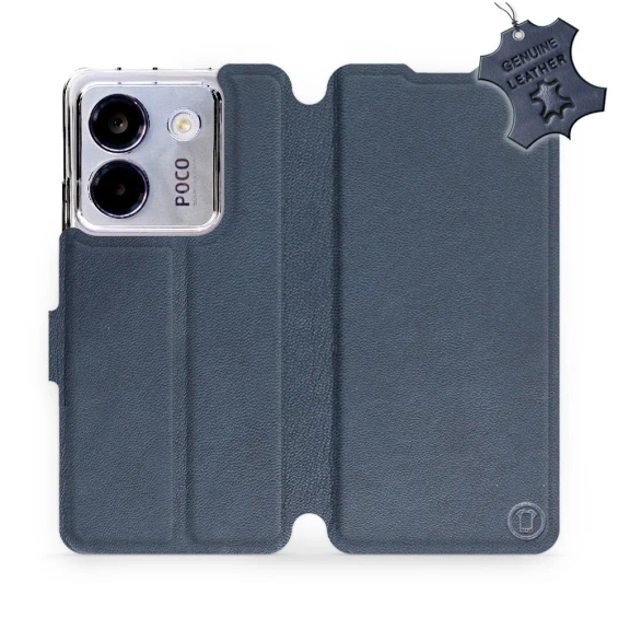 Hülle für Xiaomi POCO M7 Pro 5G - Farbe Blue Leather