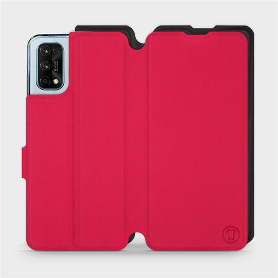 Hülle für Realme 7 Pro - Farbe Rot mit Schwarz