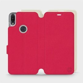 Hülle für Asus Zenfone Max Pro M1 ZB602KL - Farbe Rot mit Platin