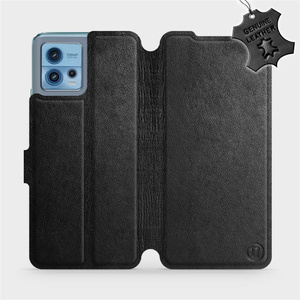 Hülle für Motorola Moto G72 - Farbe Black Leather