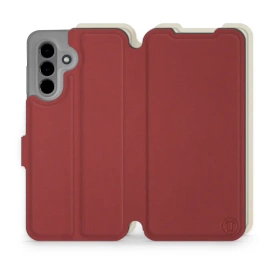 Hülle für Samsung Galaxy A26 5G - Farbe Dunkelrot mit Platin