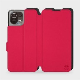 Hülle für Xiaomi Mi 11 Lite - Farbe Rot mit Schwarz