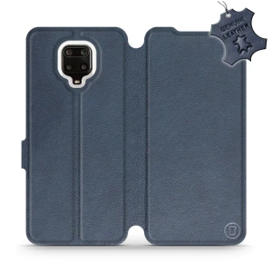Hülle für Xiaomi Redmi Note 9 Pro - Farbe Blue Leather