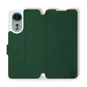 Hülle für OPPO A58 - Farbe Grün mit Platin