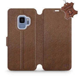 Hülle für Samsung Galaxy S9 - Farbe Brown Leather