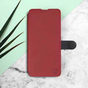 Hülle für Motorola Moto G22 - Farbe Dunkelrot mit Schwarz