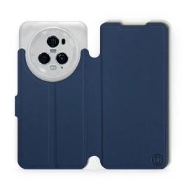 Hülle für Huawei Honor Magic5 Pro 5G - Farbe Marineblau mit Platin