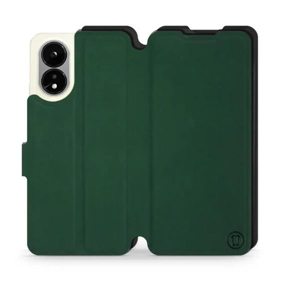 Hülle für OPPO A38 - Farbe Grün mit Schwarz