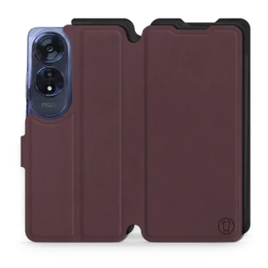 Hülle für OPPO A60 - Farbe Burgund mit Schwarz